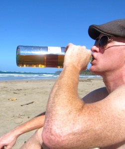 Scotch on beach