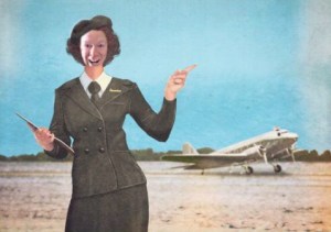 Ken as KLM stewardess