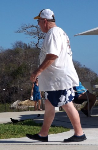 Man in cap and Harley shirt Man in cap and Harley shirt